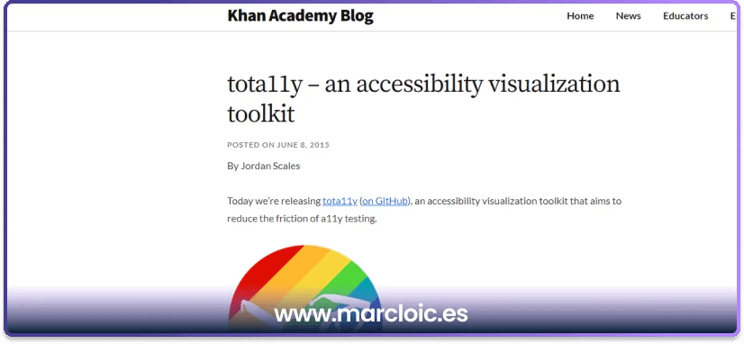Top 6 herramientas para comprobar la accesibilidad web en 2025 13 Web Tota11y Marcloic
