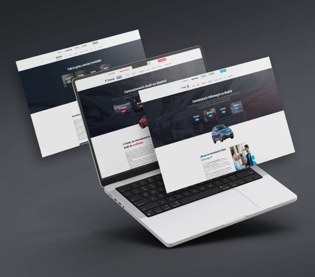 Diseño web profesional: Concesionario Ftomé 2 Diseño web profesional para Concesionario Ftomé en Madrid