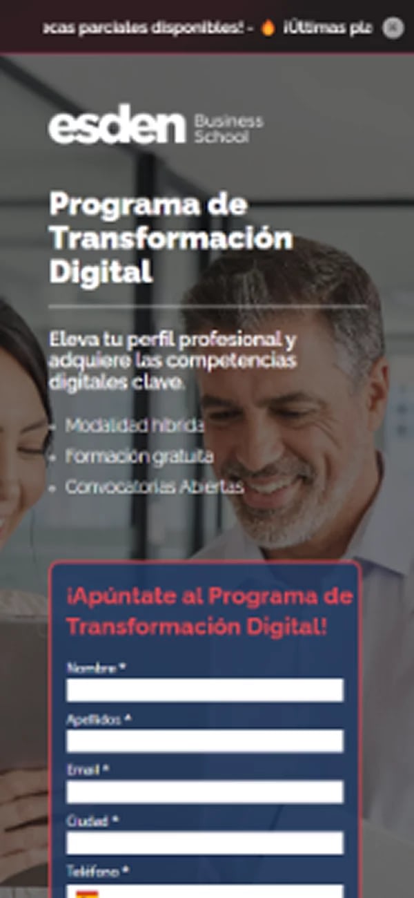 Casos de éxito diseño web 33 Antes y después del rediseño web de Esden Business School - transformación digital